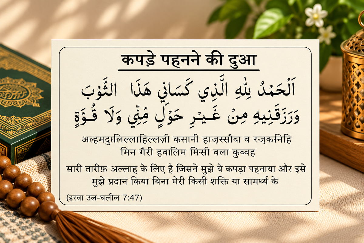 Hindi Dua Stickers (12 dua in a set)