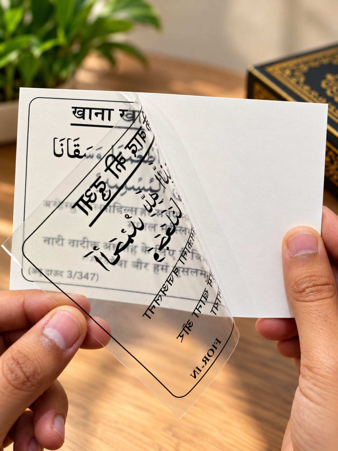 Hindi Dua Stickers (12 dua in a set)