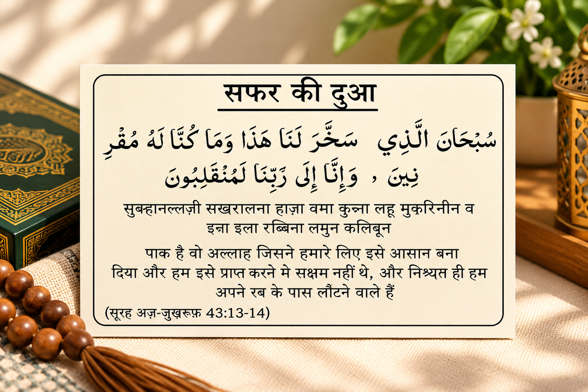 Hindi Dua Stickers (12 dua in a set)